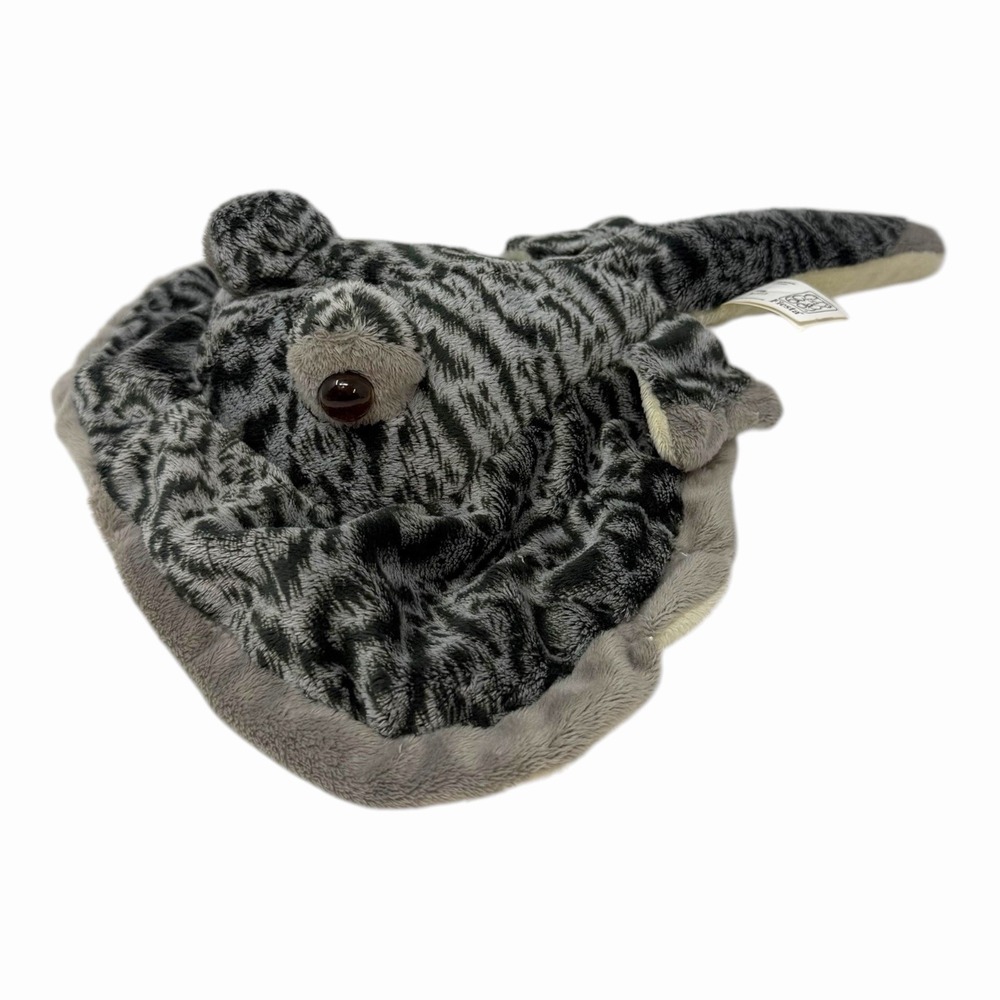Fiesta Grey Black Spotted Stingray Plush Stuffed Animal 12 Inch A07213